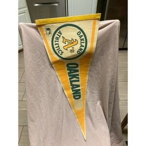Vintage Oakland Athletics Pennant flag